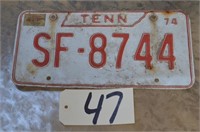 1974 Tennessee Tag