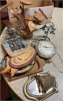 Vintage Decor, Wood Items, Oil Lamps & More