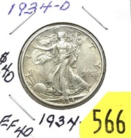 1934-D Walking Liberty half dollar