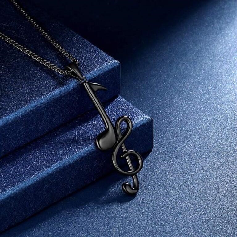 Musical Note Necklace Jewelry