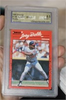 Graded 1990 Joey Albert Belle Rookie Card