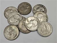 10- 1961 Washington Quarter Coins