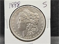 1898 S Morgan Silver Dollar Coin