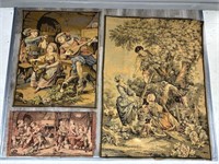 Trio of Vintage French Tapestries