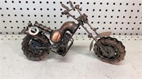 Metal Desk Sculpture Motorcycle