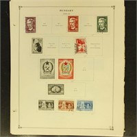 Hungary Stamps on Scott pages, mostly mid-20th cen