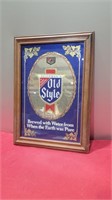 Vintage 21x15 old style beer mirror