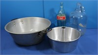 Metal Basin, Coke Bottle &more