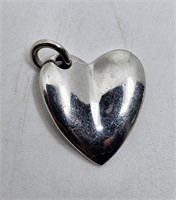 ELLE, Sterling Silver Heart Shaped Pendant