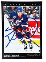 Pinnacle  "KEITH TKACHUK" Winnipeg Card Autograp