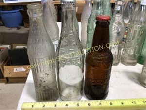28 vintage collectible rare soda drink bottles,