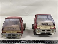 2 Tonka toy truck’s