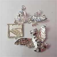 $240 Silver Pack Of 4 Pendant