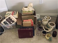 Vintage Pottery + Novels