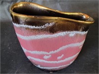 W. Germany Pink Pinch Vase