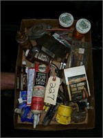 Box of misc garage items