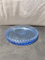 Vintage Blue Glass Dish