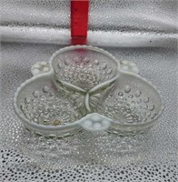 Vintage Textured Glass Candy Dish