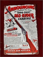Daisy Red Ryder Metal Sign - 12x8
