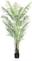 CROSOFMI Artificial Areca Palm Tree 6.5Feet Fake (