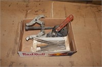 Box of Small Files, Adj Wrench, etc