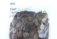 550 +/- Unsearched Wheat Cents