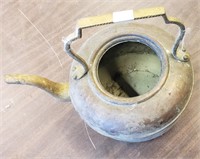 Vintage Copper Teapot,  Missing Lid