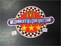 McDonalds all star race team patch .