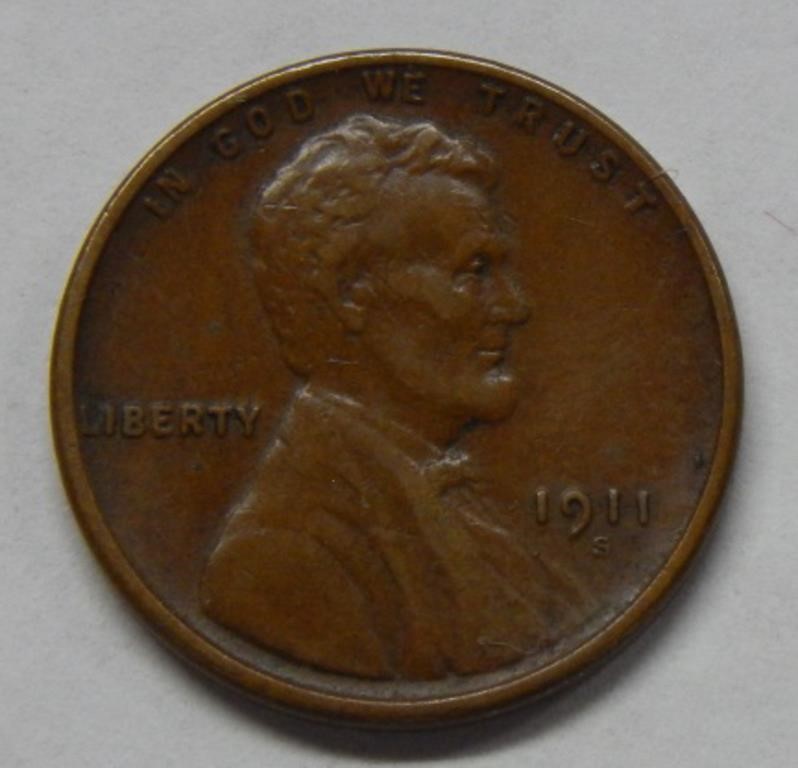 1911 S Lincoln Wheat Cent