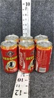 coca cola redskins cans- full