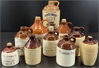 Vintage Small Stoneware Pottery Jugs