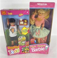 (2) NIB VTG Happy Meal Todd & Malt Shoppe Barbie