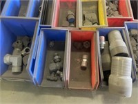 4 BINS OF MISC FITTINGS