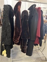 Group of Vintage coats and poncho’s