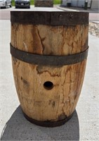 Small 12" Vintage Davis Cooperage Barrel