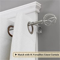 H.Versailtex Window Curtain Rod Set, Adjusts Rod