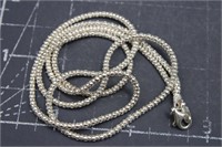 Neck Chain, 24 Inch, 6 Grams, Sterling Silver