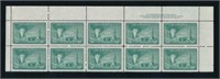 CANADA #294 PLATE # STRIP OF 10 MINT SUPERB NH
