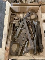 assorted vintage wrenches