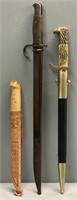 Bayonet & Sheath; Knives Lot Collection