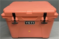 Yeti Tundra 35 Hard Cooler Coral w/ Basket Insert