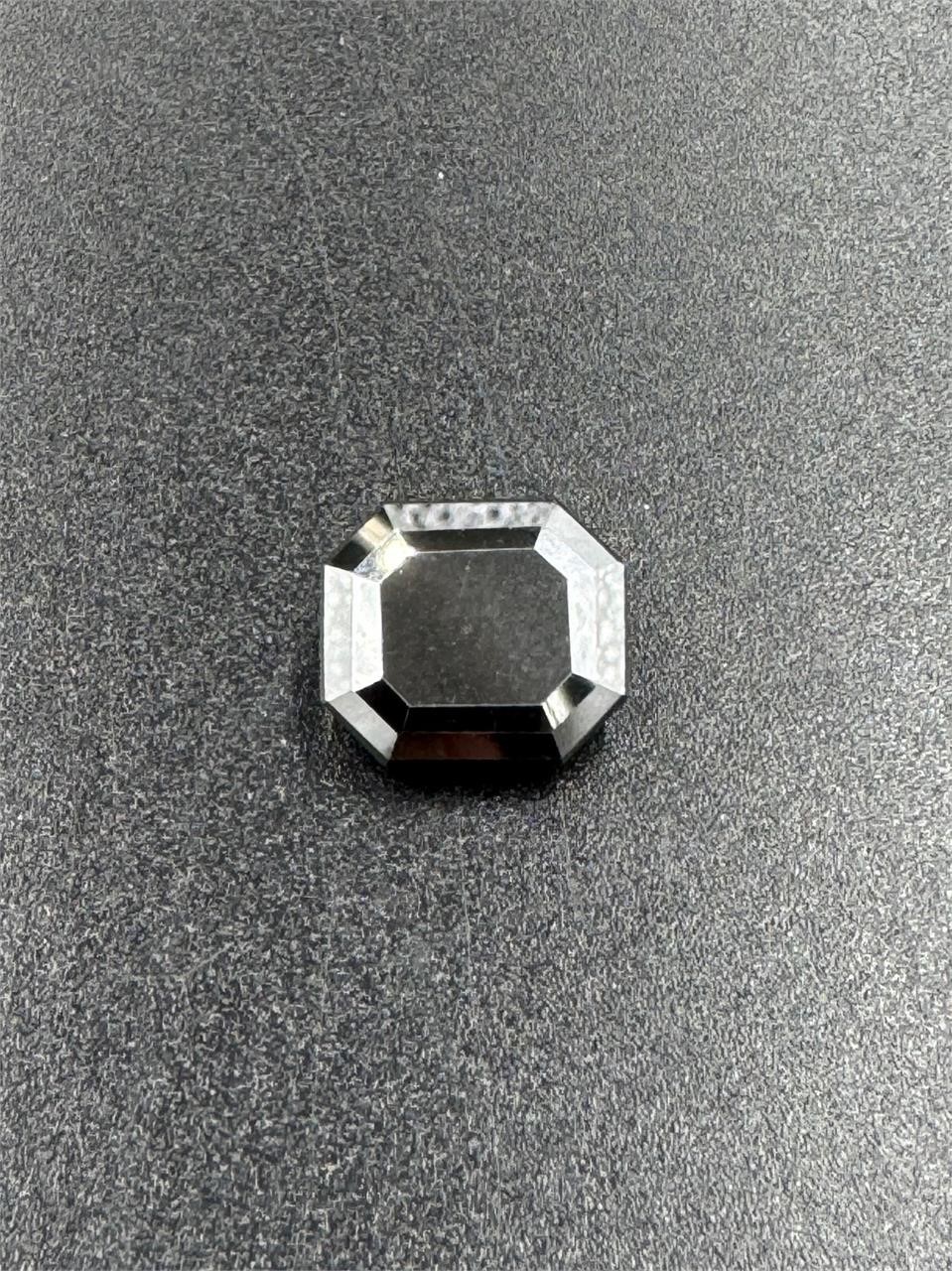 4.47 Carat Brilliant Octagon Cut Black Diamond