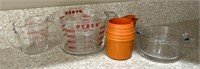 Pyrex & Tupperware Measuring cups