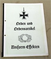 WW2 Wilheim Deumer medal & parts catalog