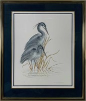 Christine Marshall's "Great Blue Heron" Limited Ed