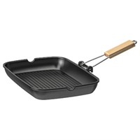 GRILLA Grilling pan, black, 36x26 cm (14 ¼x10 ¼ ")
