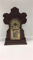 Antique Oak kitchen Mantel Clock Butler Bros 22