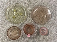 5 Pieces of Assorted Glassware