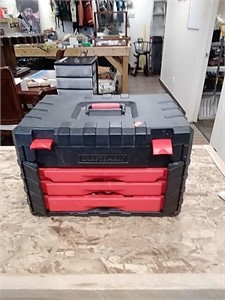 Craftsman tool box with assorted tools