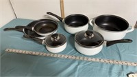 Oneida Aegean Sea Porcelain on Steel Cookware Set